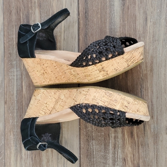 Toms Women Wedge Platform Sandal shoes heels s 8 - Picture 7 of 13